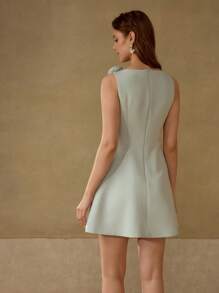 MOTF PREMIUM Vestito con cerniera floreale tridimensionale