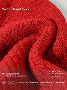 GLOWMODE 3 Pairs Socks Soft Ventilated Mesh With Embroidered Logo Gym Workout Daily - Fiery Red - View 4