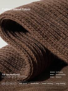 GLOWMODE 2 Pairs Cozy Cotton-Blend Slouch Daily Support Socks Gym - Cinnamoninspiration - View 5