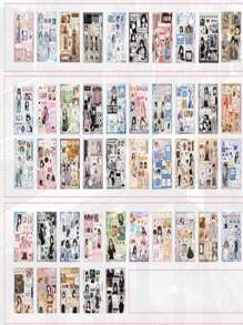 Cute Pets Sweet Food Drink Adhesive Label Decorative Sticker For Scrapbooking Journaling Journal Planner Diary Album Letter Art Craft Envelope Gift Wrapping