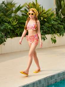 Tween Girls Bikini Sets Summerholiday,Summer,Travel,Getaway