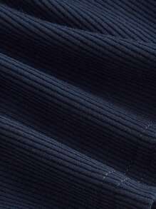 SHEIN MOD Women Off Shoulder Solid Color Top, Fashionable For Summer Off The Shoulder Top - Navy Blue - View 4