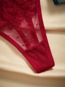 Charlaine 3件套情人节女士丁字裤 - 彩色 - 查看 3