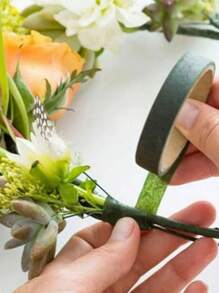 20m Floral Self-Adhesive Tape For Bouquets And Stems, Diy Decorative Floral Supplies For Flower Shops And Weddings