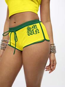 SUMWON WOMEN Athletic Fitness Two Piece Set Summer Gym Running Workout Exercise Crop Top Biker Shorts Training Set Activewear Tracksuit Sport Wear