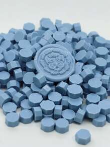 200 حبة/كيس من حبيبات الشمع المختومة بشكل ثماني الأضلاع لختم الأختام الشمعية، زخرفة يدوية للبطاقات والمظاريف، شمع لاكي مختوم للحرفة اليدوية وتغليف الهدايا وختم المظاريف والدعوات لحفلات وألبومات الصور والعودة إلى المدرسة