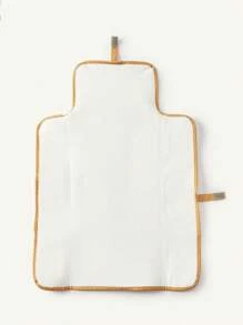 Cozy Pixies Colchoneta cambiadora de pañales para bebé, diseño de oso, se puede usar con bolsa de pañales - Beis - Ver 5