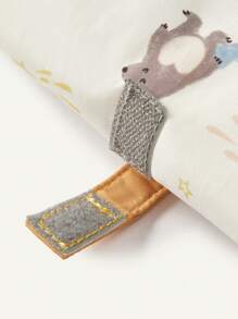 Cozy Pixies Colchoneta cambiadora de pañales para bebé, diseño de oso, se puede usar con bolsa de pañales - Beis - Ver 6