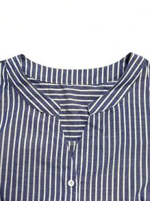 SHEIN LUNE Plus Size Women Casual Striped Short Sleeve Blouse Women Shirt