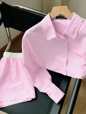 Comfortcana Women Two Pieces Outfits For Daily Wear Pink