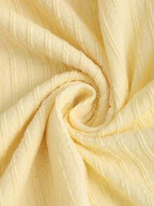 Sweetra Ruched High Slit Bandeau Bodycon Dress, Elegant - Yellow - View 3