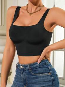1pc Seamless Wireless Bra For Women - Black - View 4