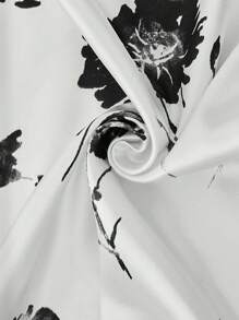 SHEIN Clasi Women Floral Print Asymmetrical Hem Round Neck Tank Top, Summer - Multicolor - View 7