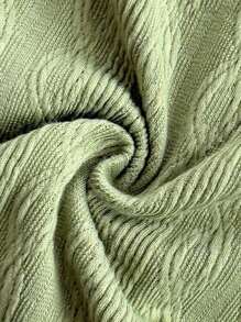 Soleia Robe de femme carrée de cou à dos nu en tissu tricoté Aran de style décontracté pour les vacances