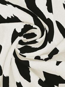 EMERY ROSE Women's Leopard Print Sleeveless Waist Cinched Summer Casual Dress - Apricot - View 7