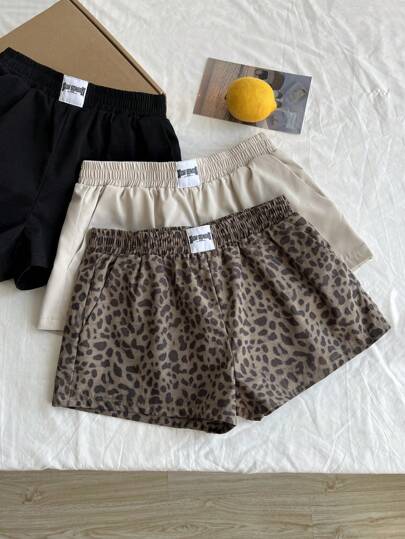 Elamini 2025 Spring/Summer Hot Selling 3 Pieces Set Printed Shorts, Versatile For Casual Wear & Vacation