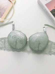 Ensemble de lingerie en dentelle (avec armature, culotte triangulaire)