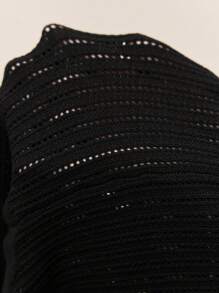 Ontre 2025 夏季男士休闲海滩度假无袖套头针织背心，带贴花，适合日常穿着和音乐节 - 黑色 - 查看 7