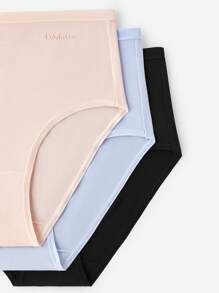 LUVLETTE Lot de 3 culottes haute taille en modal Airy, sous-vêtements pour femmes