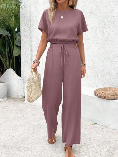 SHEIN Frenchy Conjunto de dos piezas para mujer para uso diario