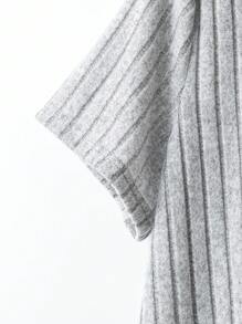 EMERY ROSE 2 pezzi Completo donna taglia comoda composto da camicia a maniche corte e pantaloni in colore unito