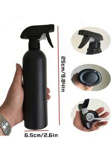 500ml/16.9oz Professional Refillable Spray Bottle - Salon-Grade Heavy Duty Mist Dispenser For Hair Styling, Home Cleaning & Garden Plants | Leak-Proof Adjustable Nozzle (3 Spray Modes)