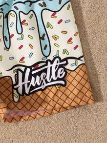 Baby Boy Summer Fashion Printed Beach Shorts - Multicolor - View 4