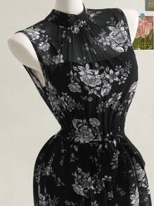 SHEIN MOD Váy đen thanh lịch 2 trong 1 hở lưng buộc dây, Váy nghỉ dưỡng mùa hè, Váy lễ hội, Váy dự tiệc nữ, Váy cổ điển nữ, Váy sinh nhật, Váy hòa nhạc đồng quê, Váy mùa hè nữ, Váy nghỉ dưỡng - Nhiều màu - Xem 5