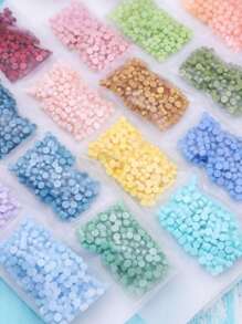 200 حبة/كيس من حبيبات الشمع المختومة بشكل ثماني الأضلاع لختم الأختام الشمعية، زخرفة يدوية للبطاقات والمظاريف، شمع لاكي مختوم للحرفة اليدوية وتغليف الهدايا وختم المظاريف والدعوات لحفلات وألبومات الصور والعودة إلى المدرسة