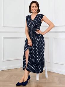 EMERY ROSE Women's Mid-Length Dress, Fashionable, Suitable For Summer - Multicolor - View 6