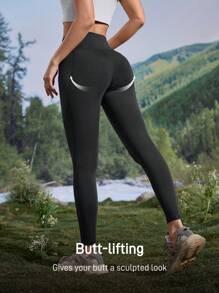 In My Nature 自然徒步、露营、远足、瑜伽、普拉提休闲弹力透气女式户外紧身裤，带口袋，春夏季 - 淺灰色 - 查看 4