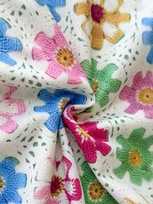 Baby Mädchen Blume Muster-Trägerkleid, lässig und bequem für den täglichen Gebrauch und den Urlaub