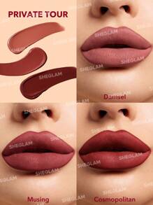 SHEGLAM Coffret de mini rouges à lèvres liquides mat Allure - Private Tour