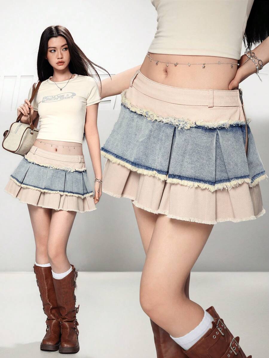 K-Vae Women's Denim Mini Skirt, Sexy Ultra Low Waist Summer,Graduation,Vacation,Country Concert,Concert,Cruise,Old Money Style Women,Going Outs,Festival,Vacation,Birthday,Cute Summers