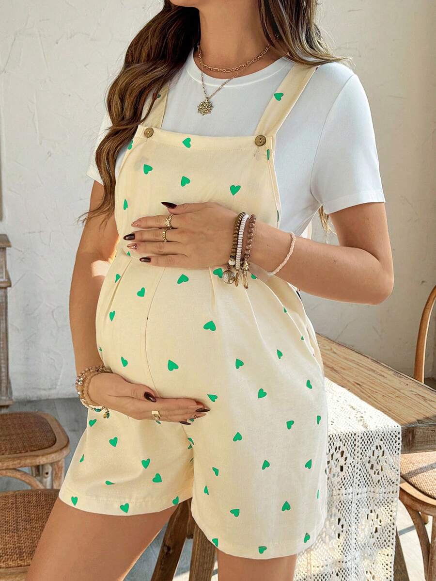 SHEIN Maternity Two Pieces Suits - Green - View 1
