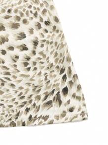 INAWLY Damen Leopard Muster Kurzes Lässig Kleid mit Trägern, für den Urlaub