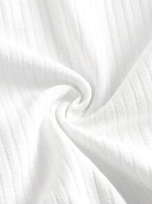 ROMWE 3pcs Gothic Punk Knit Intarsia Lace Trim Briefs & Shorts Sets - Multicolor - View 5