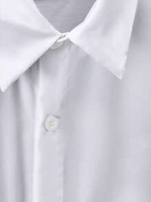 Manfinity RSRT 男士休闲几何印花短袖衬衫和短裤套装，夏季 - 彩色 - 查看 4