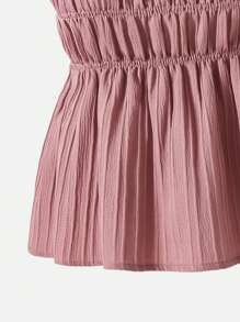 Sparklyn Teen GirlSweet Vacation Casual Wide Leg Pants Suit, Includes Camisole Top, Spring/Summer Summer Holiday - Pink - View 3