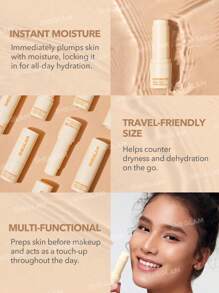 SHEGLAM Insta-Cool Hydrating Stick Portable Moisturizing Balm Stick Hydrating Makeup Primer Face Skin Care Graduation Birthday Holiday Summer Fall Autumn Y2K Fancy Fashion Women Makeup Cosmetic Party Beach Travel Camping Outdoors School Campus Trip Festivals Decor Gift Present Rose Girl Cosplay Best Color Charm Vibe