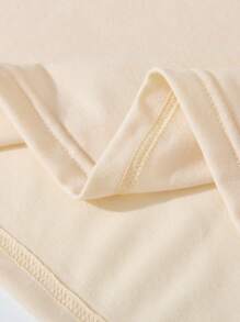 SHEIN Camiseta informal con estampado de la silueta de un jinete que llega al corazón para el Día del Padre, camiseta básica de manga corta para el tiempo libre - Albaricoque - Ver 7