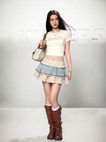 K-Vae Women's Denim Mini Skirt, Sexy Ultra Low Waist Summer,Graduation,Vacation,Country Concert,Concert,Cruise,Old Money Style Women,Going Outs,Festival,Vacation,Birthday,Cute Summers