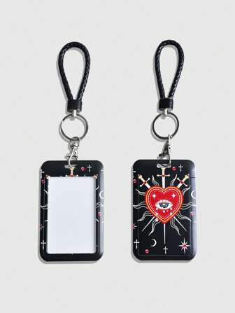 Goth 1 pieza Portadocumentos de estilo gótico oscuro, Funda para tarjeta de identificación, Funda para pase, De vuelta a la escuela