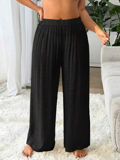 Swim Vcay Cubrecuerpo básico informal de talla grande para mujer, de moda para el verano