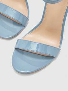 CUCCOO BIZCHIC 女士可调节扣环设计时尚高跟凉鞋 - 藍色 - 查看 7