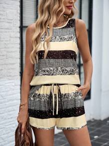 EMERY ROSE Women Two Pieces Outfits For Daily Wear - Multicolor - View 3