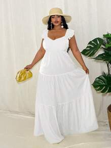 Slaydiva 2024 New Versatile Yellow Minimalist Casual Beach/Boho/Boho Women Clothing, Festival Outfits For Women, Rave, Easter Outfit For Women, Old Money Style, Country Concert Outfit, Going Out Outfits, Fairycore, Festival Outfits, Tropical Vacation Women Clothes - White - View 7