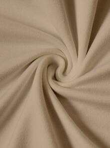 Manfinity Homme 男士休闲简约圆领短袖T恤，夏季男士T恤 - 杏色 - 查看 4