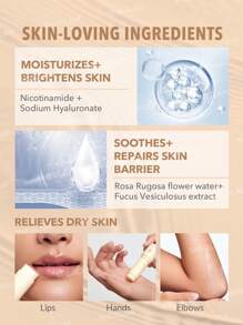 SHEGLAM Insta-Cool Hydrating Stick Portable Moisturizing Balm Stick Hydrating Makeup Primer Face Skin Care Graduation Birthday Holiday Summer Fall Autumn Y2K Fancy Fashion Women Makeup Cosmetic Party Beach Travel Camping Outdoors School Campus Trip Festivals Decor Gift Present Rose Girl Cosplay Best Color Charm Vibe