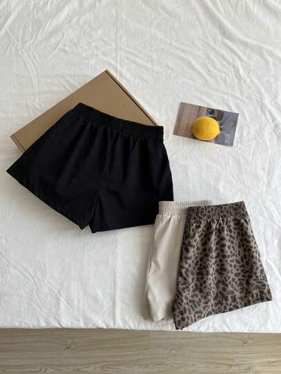 Elamini 2025 Spring/Summer Hot Selling 3 Pieces Set Printed Shorts, Versatile For Casual Wear & Vacation